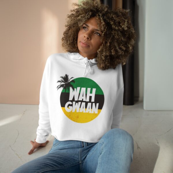 Wah Gwan Cropped Hoodie - Image 3