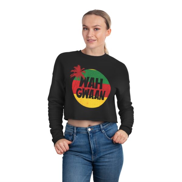 Women's Wah Gwan Cropped Sweatshirt - Image 4